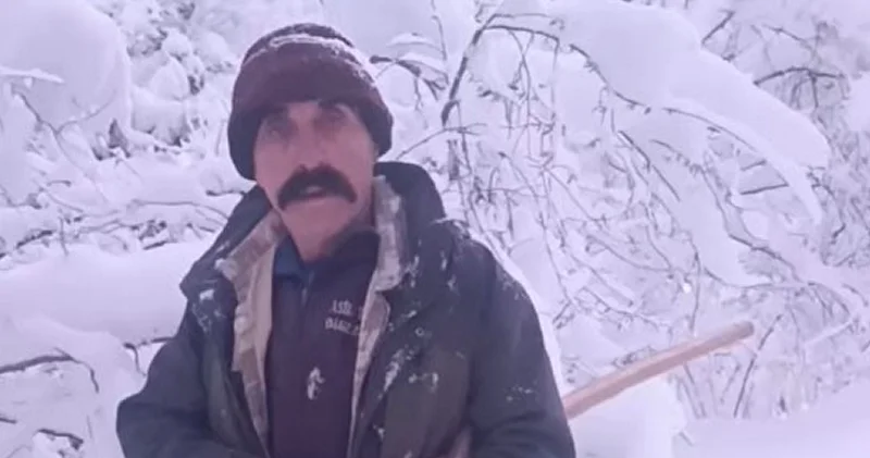 Çobanın yardım çağrısına valilik anında karşılık verdi: Karlı yollar aşılarak hayvanlara yem ulaştırıldı Giresun Haberleri