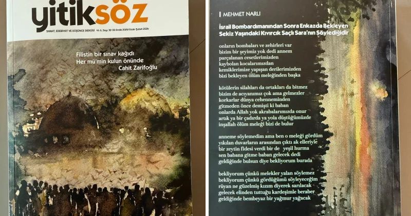 Yitiksöz Filistin Özel Sayısı çıktı: Gazze için yeni bir söz Kültür Sanat Haberleri