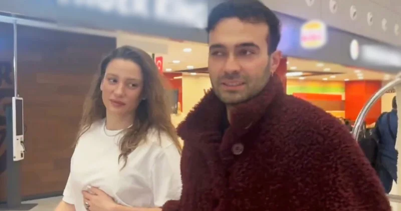 Serenay Sarıkaya ile Mert Demir, Paris ten döndü