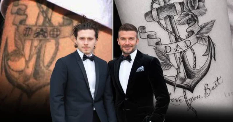 Brooklyn Beckham babası David Beckham a ithafen yaptırdığı dövmeyi kapattı