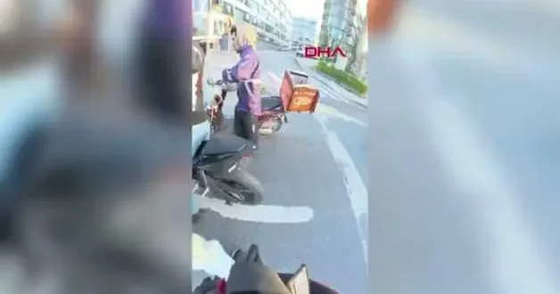 Motosikletli şehir eşkıyaları trafikte dehşet yaşattılar