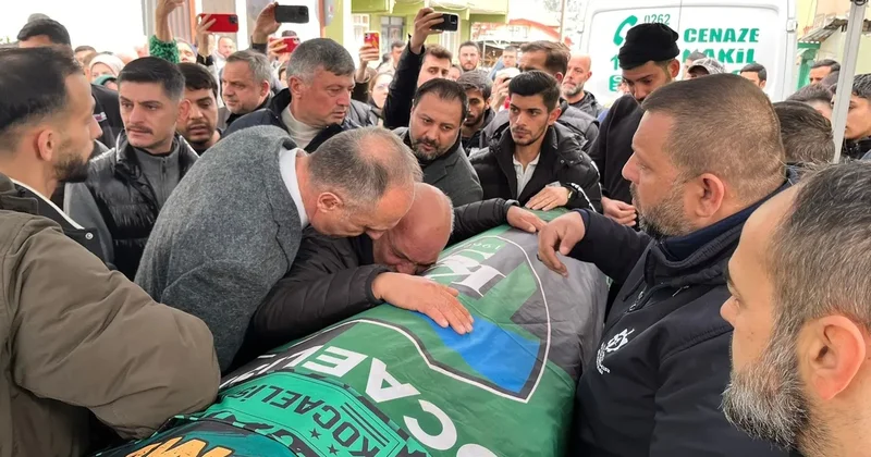 Kocaelispor maçında hayatını kaybeden Harda son yolculuğuna uğurlandı: Acılı babanın feryadı yürekleri dağladı!