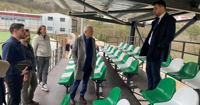 Yığılca ilçe stadında tribün çalışması devam ediyor Düzce Haberleri