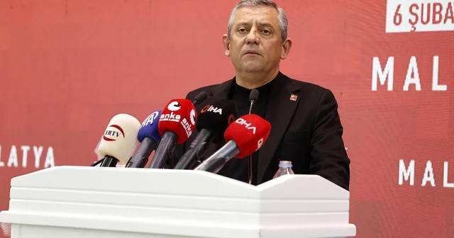 CHP Genel Başkanı Özel, Malatya da temel atma törenine katıldı Malatya Haberleri