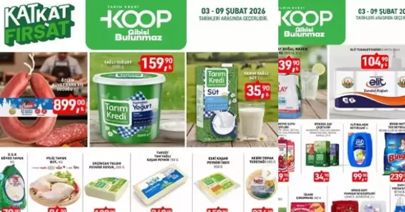 Tarım Kredi de 1 alana 1 bedava kampanyası: Tarım kredi market indirim kataloğu 9 Şubat