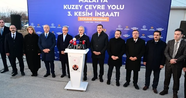 Ulaştırma ve Altyapı Bakanı Uraloğlu, Malatya Kuzey Çevre Yolu şantiyesinde inceleme yaptı Malatya Haberleri