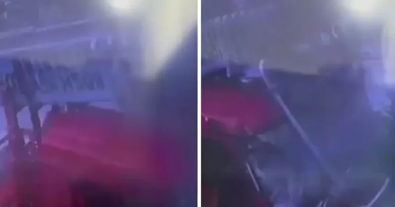 Büyükçekmece de Vinç Kazası Anı Görüntüleri Ortaya Çıktı