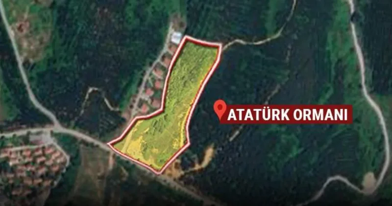Atatürk Ormanı na bariyer olacak alanı haraç mezat satışa çıkardılar