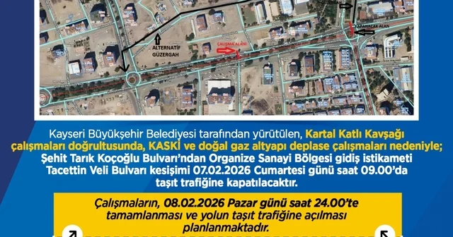 Büyükşehirden sürücülere yol uyarısı Kayseri Haberleri