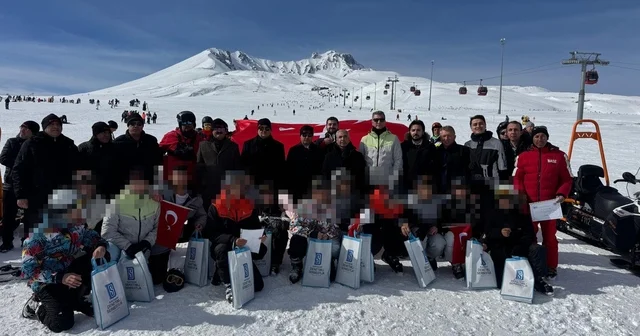 Denetimli serbestlikten yararlanan 13 çocuğa kayak eğitimi verildi Kayseri Haberleri