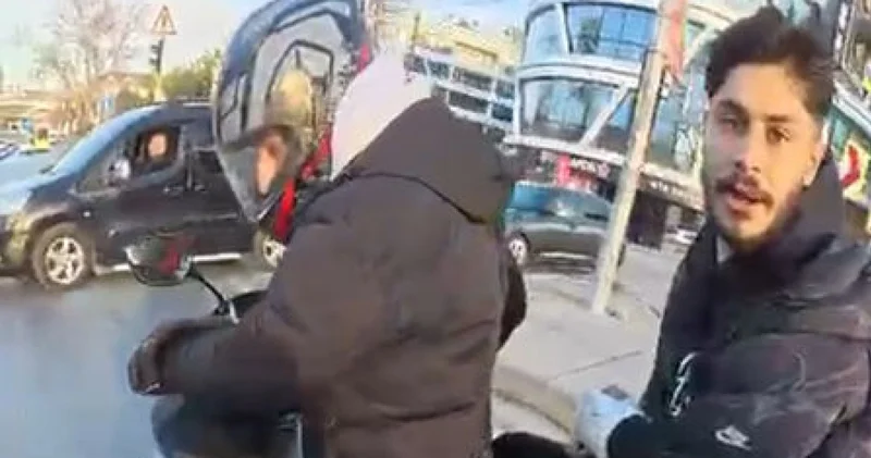 Önce takip sonra darp! Motosikletli iki kişi, motosikletliye saldırdı! Son dakika haberleri