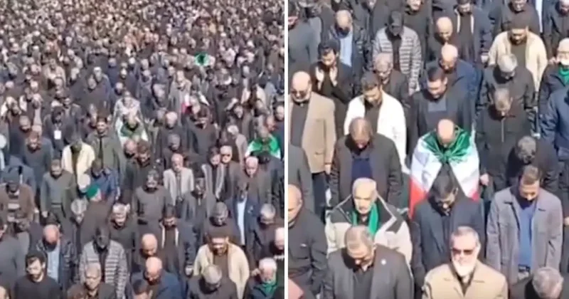 Tahran da Cuma Namazı ve Protesto