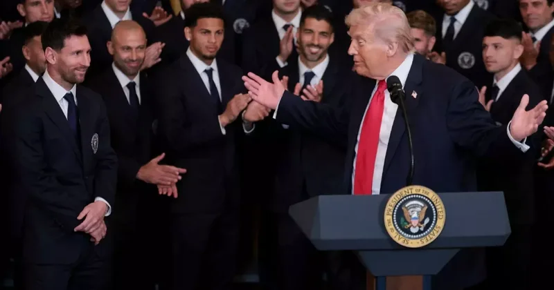Tepki yağıyor! Trump İran ı nasıl katlettiğini anlattı, Messi alkışladı