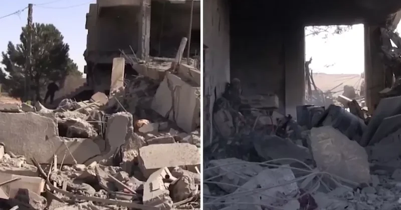 Geriye enkaz görüntüleri kaldı! İsrail Lübnan ı harabeye çevirdi