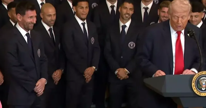 Trump, İran ı nasıl katlettiğini Messi nin yanında anlattı