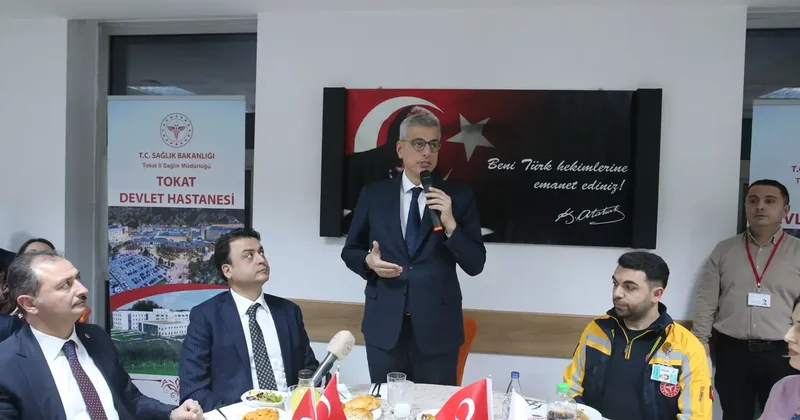 Sağlık Bakanı Memişoğlu Tokat ta sağlık çalışanlarıyla iftar yaptı