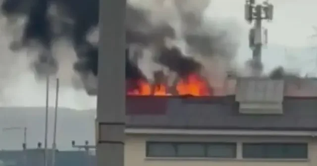 Ankara da fabrika yangını VİDEO İZLE