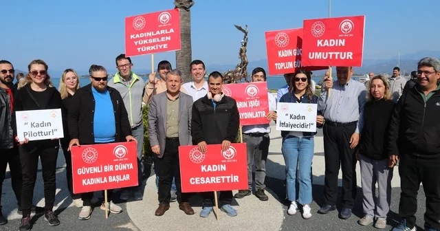 Fethiye de Dünya Kadınlar Günü Yürüyüşü gerçekleştirildi Muğla Haberleri