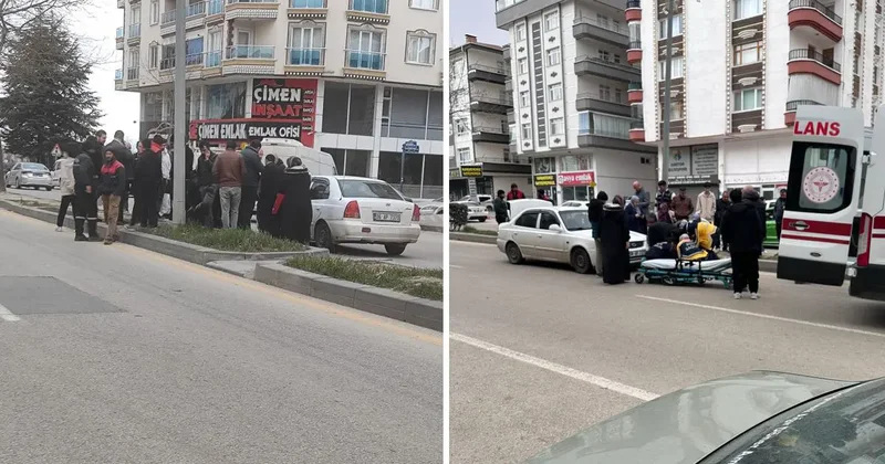 Ankara da otomobilin çarptığı yaya yaralandı