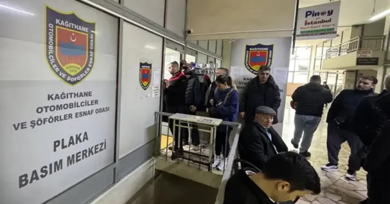 Plaka basım merkezlerinde yoğunluk yaşanıyor