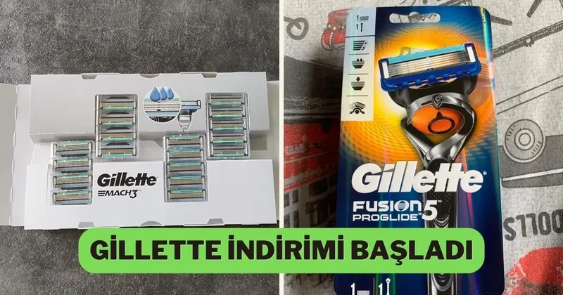 Tahrişsiz tıraşın sırrı Gillette bıçaklarında indirim var!