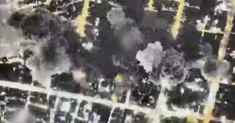 Görüntüleri İsrail paylaştı! İran dini lideri Hamaney in konutu böyle vurulmuş