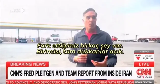 Savaş bölgesinden bildiren CNN muhabiri: İran da panik havası yok
