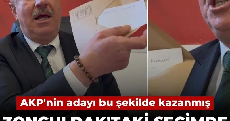 Zonguldak taki seçimde CHP den çalınan oyların belgesi! AKP nin adayı bu şekilde kazanmış