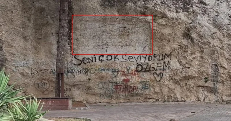 Amasya daki 600 Yıllık Kaya Kitabe Restore Edildi