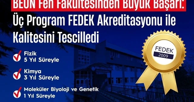 BEUN Fen Fakültesinden Büyük Başarı: Üç Program FEDEK Akreditasyonu ile Kalitesini Tescilledi Zonguldak Haberleri