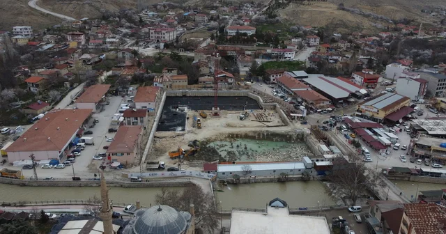 Darende de yeni çarşı projesinde çalışmalar sürüyor Malatya Haberleri