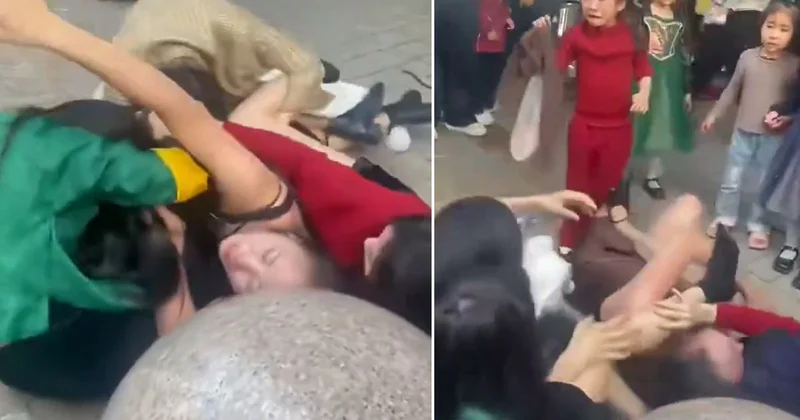 Anaokulunda kavga! 5 anne birbirine girdi, çocuklar korku içinde ağladı