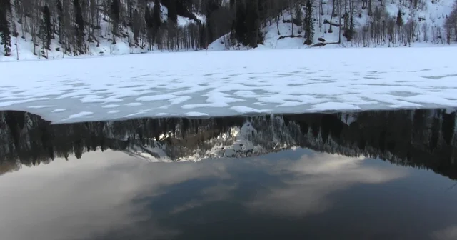 Karagöl buz tuttu Artvin Haberleri