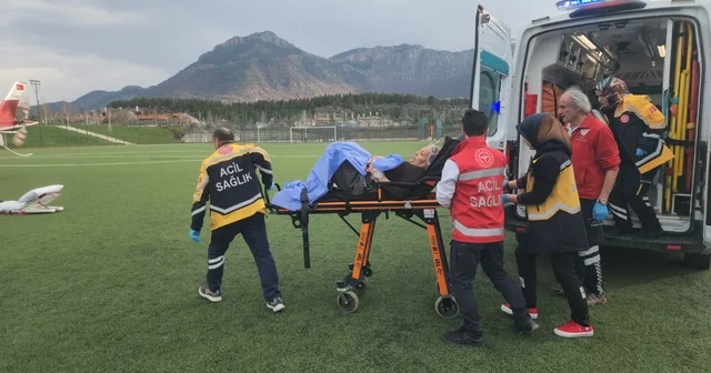 Seydişehir de felç geçirdiği anlaşılan hasta hava ambulansı ile sevk edildi Konya Haberleri