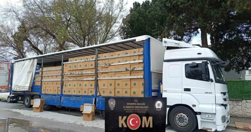 Polis kaçakçılığa izin vermiyor: 8 milyon boş makaron ele geçirildi Sakarya Haberleri