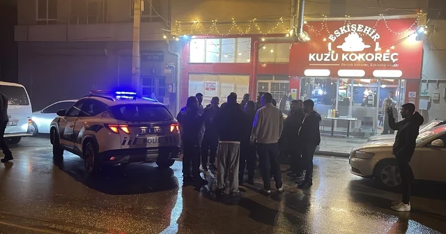 Eskişehir de kavga anonsuna gelen polislere sürpriz kutlama yapıldı Eskişehir Haberleri