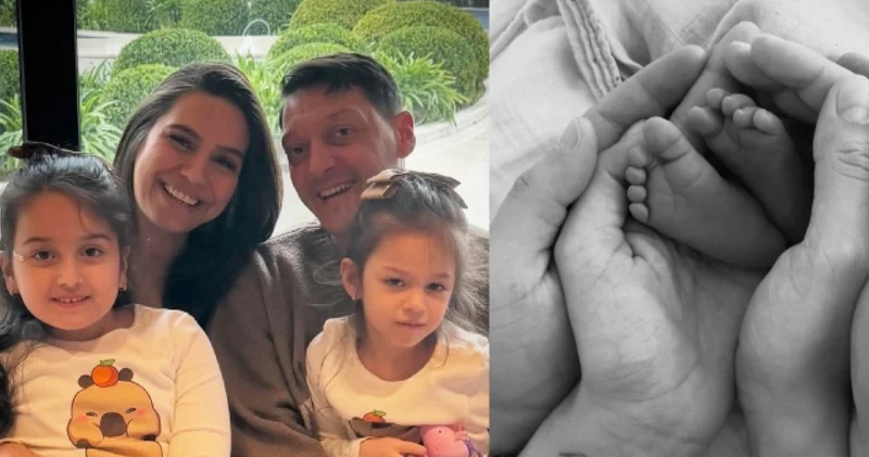 Mesut Özil ile Amine Gülşe nin üçüncü çocukları dünyaya geldi Magazin haberleri