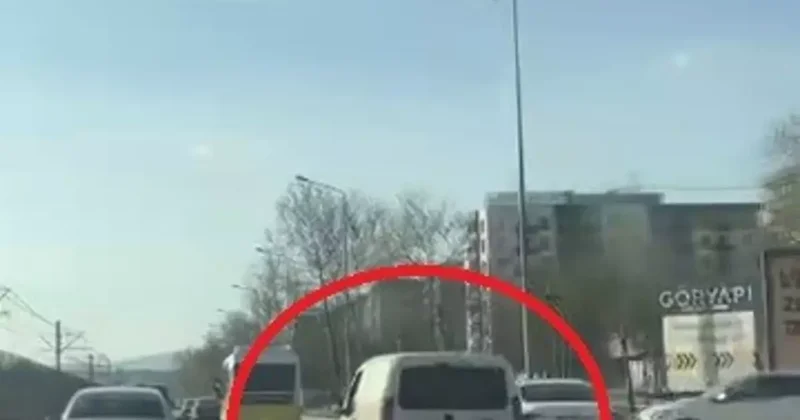 Peş peşe makas attı, trafiği tehlikeye düşürdü