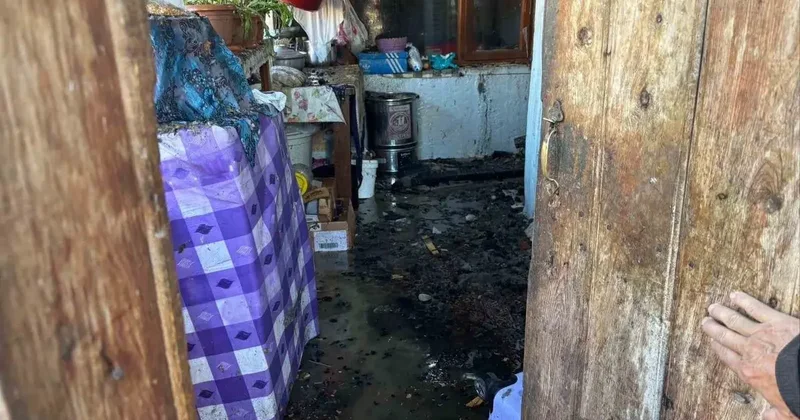 Bilecik’te kullanılmayan kömür kazanından yangın çıktı