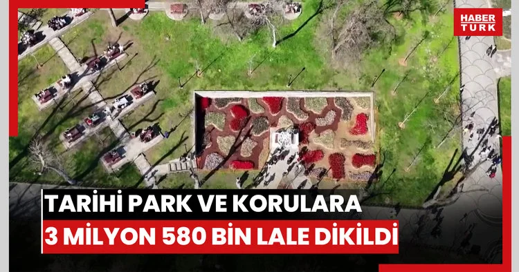İstanbul da lale zamanı; tarihi park ve korulara 3 milyon 580 bin lale dikildi