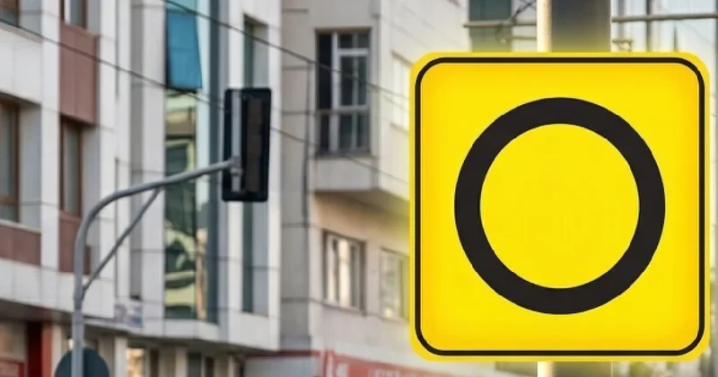 Sarı kare içinde siyah daire trafik levhası tanıtıldı Sözcü Gazetesi