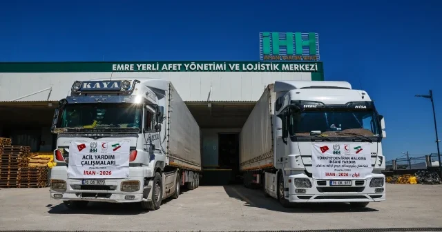 İHH dan İran a destek: 4 tır insani yardım gönderildi VİDEO İZLE