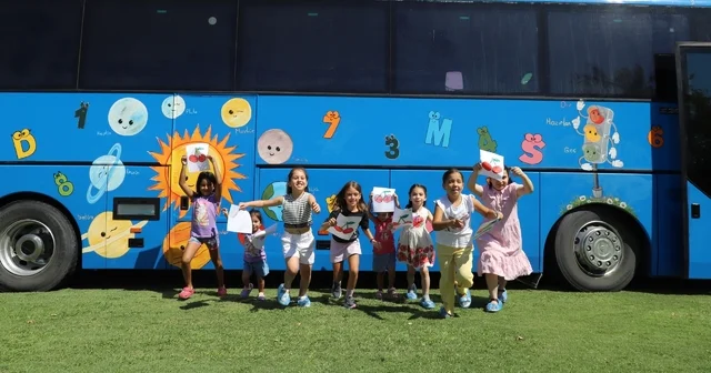 Nazilli de çocuklara özel Mobil Oyun Otobüsü mahalle mahalle geziyor Aydın Haberleri