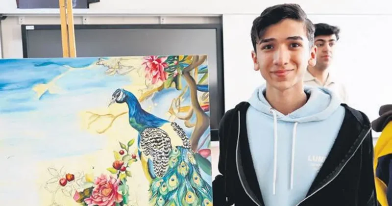 Şırnaklı genç resimleriyle ABD’den tam burs kazandı