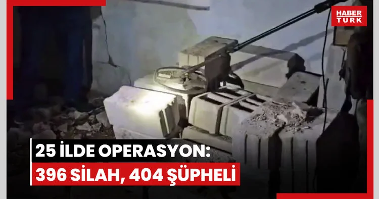 Jandarmadan 25 ilde operasyon: 396 silah ele geçirildi, 404 şüpheli yakalandı