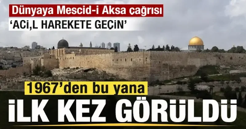 Dünyaya Mescid i Aksa Acil harekete geçin çağrısı! 1967’den bu yana en yüksek sayı