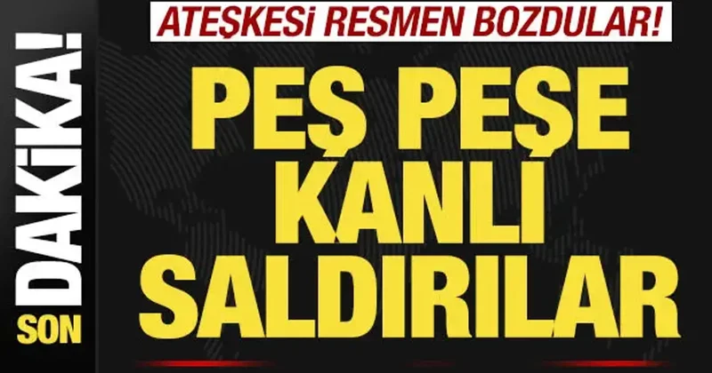 Son dakika: İsrail ateşkesi resmen bozdu! Başkente peş peşe kanlı saldırılar