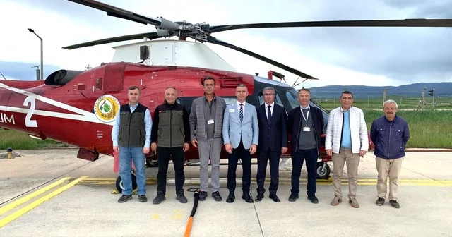Merzifon da yangın söndürme helikopteri konuşlandırıldı Amasya Haberleri