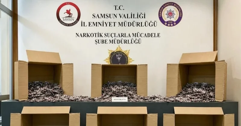 Samsun da 172 bin 713 uyuşturucu hap ele geçirildi: Üç şüpheli gözaltına alındı Gündem Haberleri