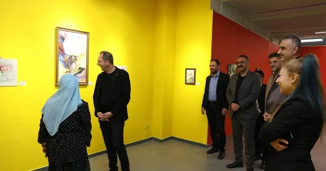 KAYMEK in 1 Kalem 1 Fırça Sergisi sanatseverlerle buluştu Kayseri Haberleri